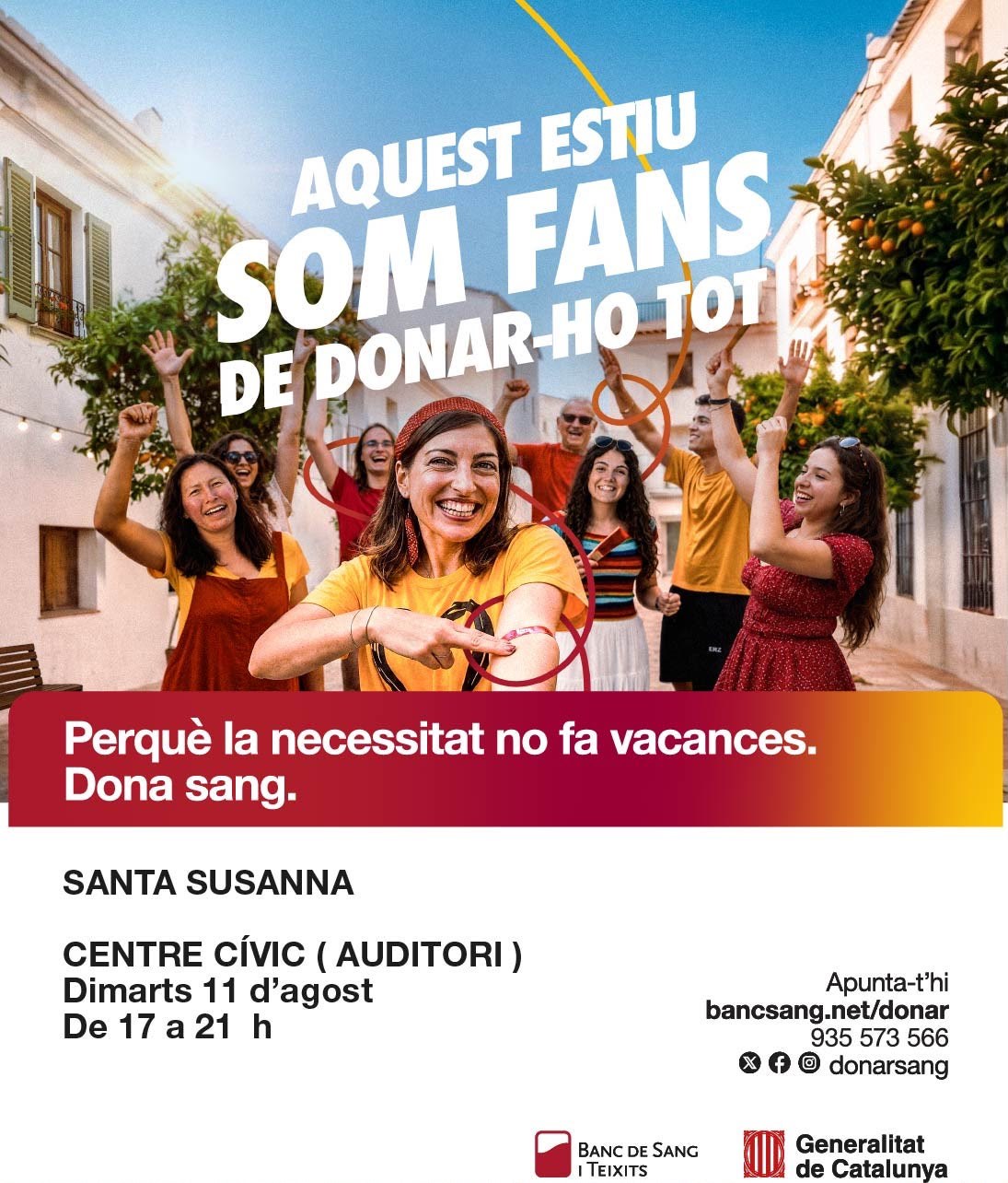 Jornada de donació de sang.