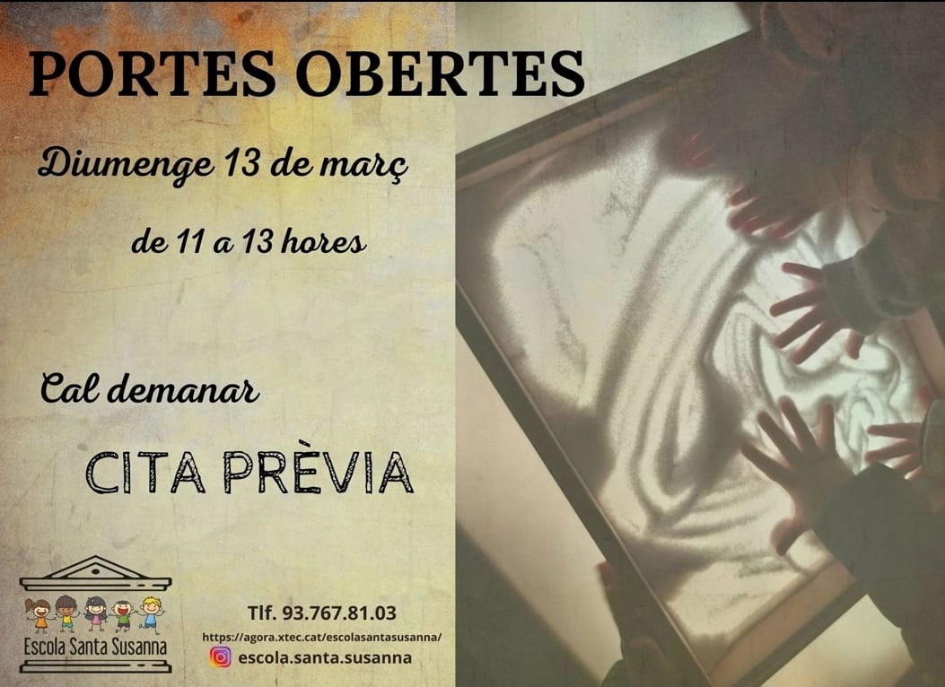 Jornada de portes obertes a l'Escola de Santa Susanna.