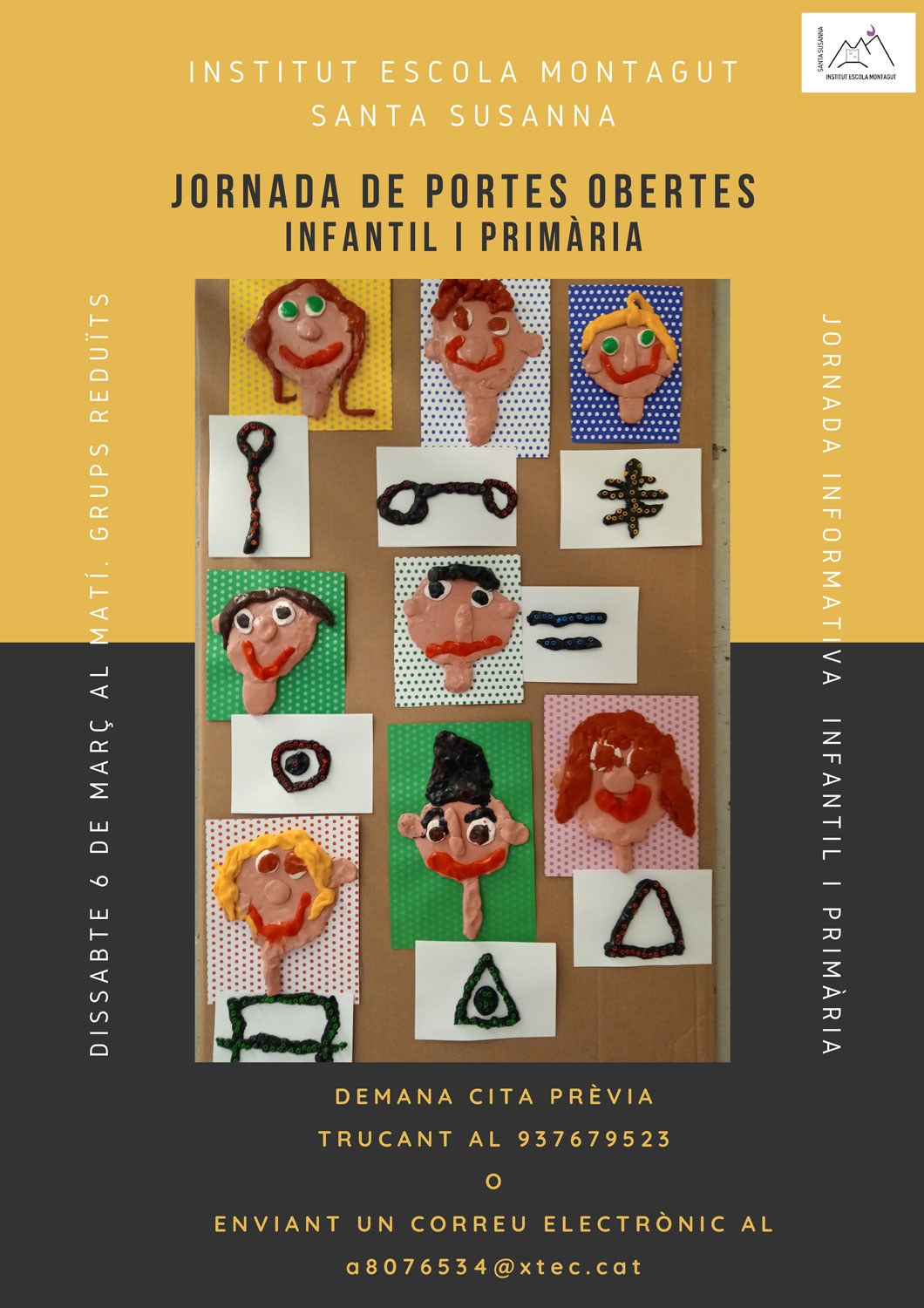 Jornada de Portes Obertes Infantil i Primària - CITA PRÈVIA.
