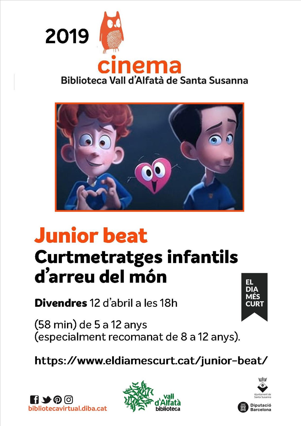 Junior beat, sessió de curtmetratges infantils d'arreu del món.