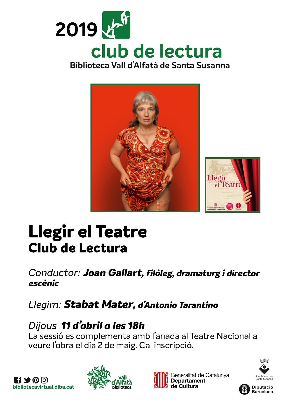 Llegir el Teatre - Club de Lectura.