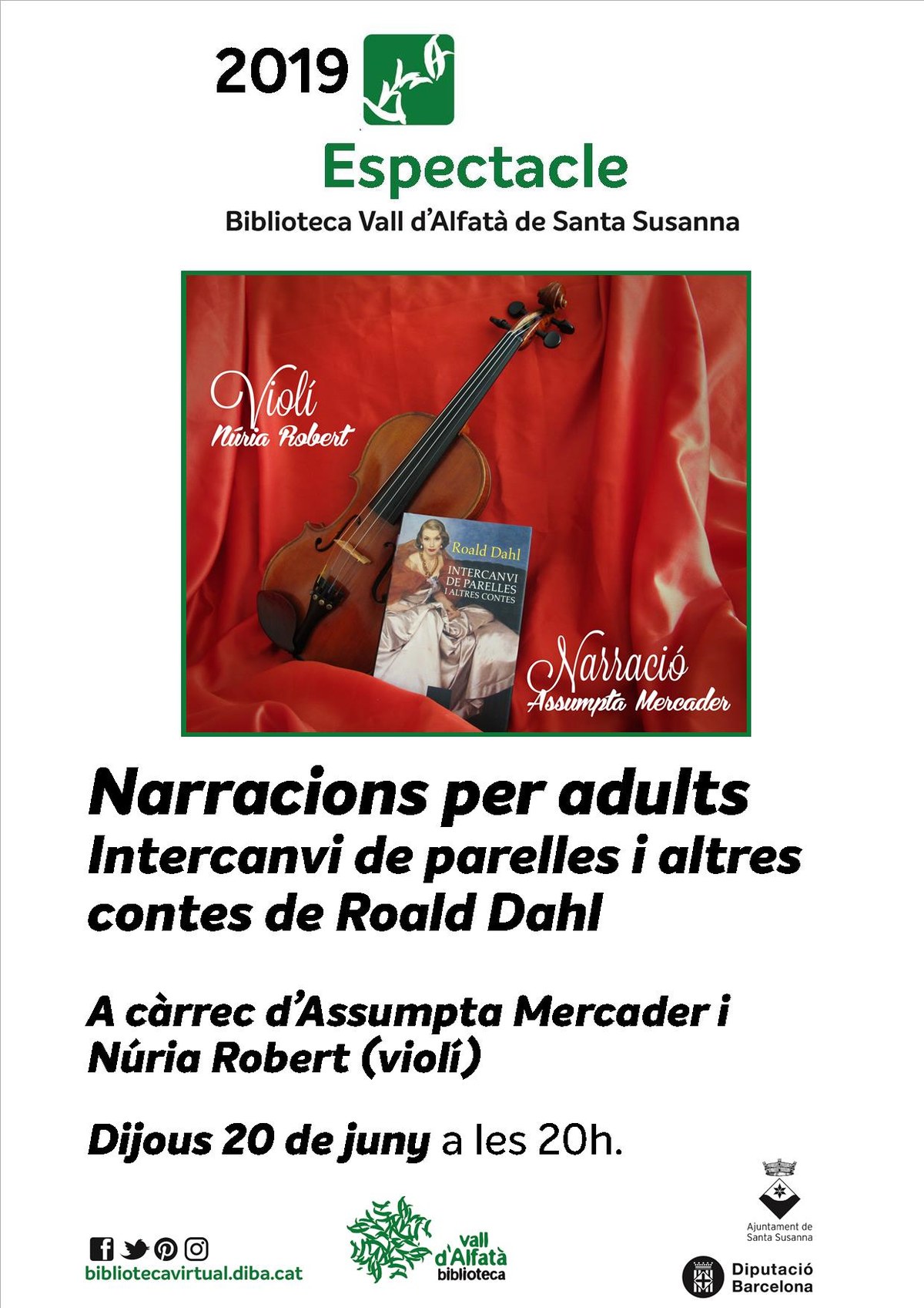 Narracions per adults a la Biblioteca Vall d'Alfatà.