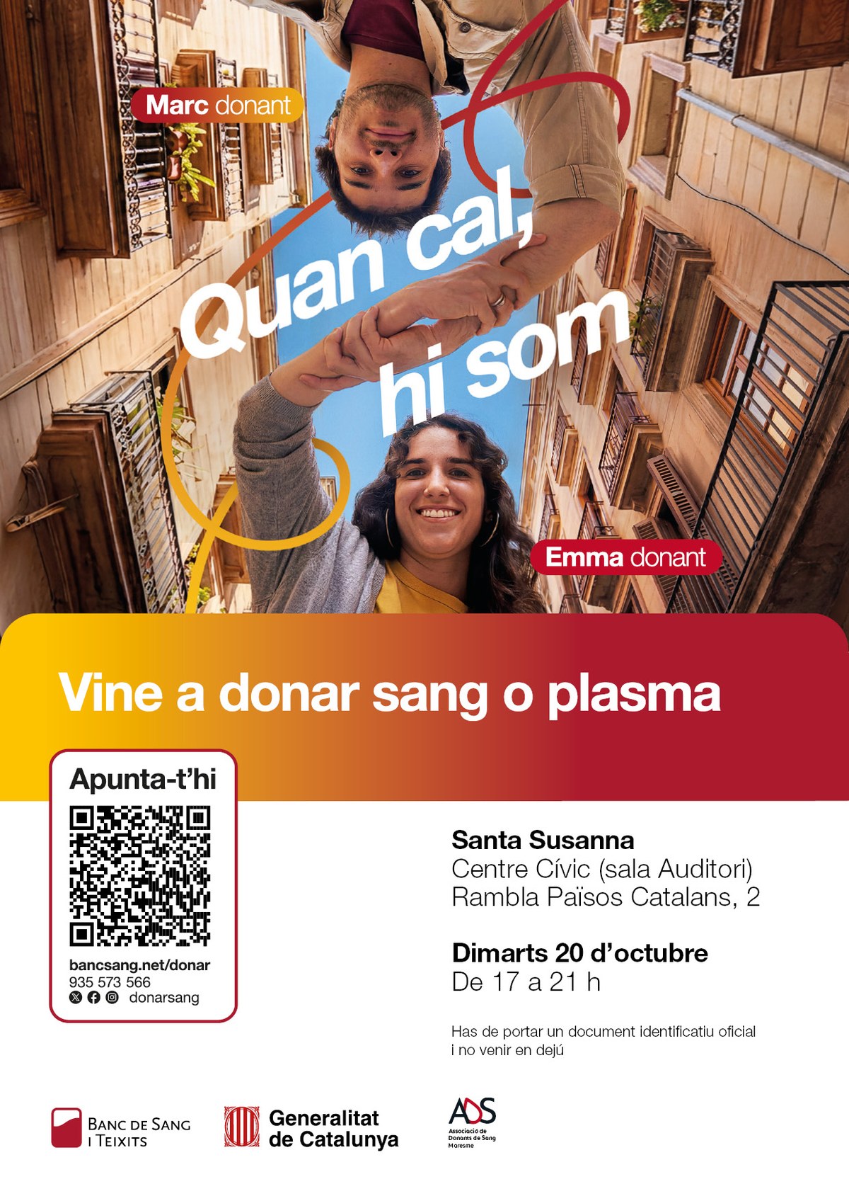 Nova jornada de donació de sang i plasma a Santa Susanna.