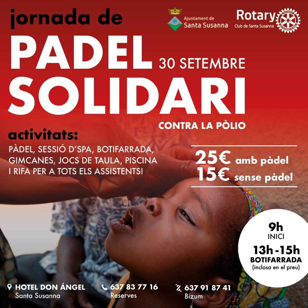 Pàdel solidari contra la pòlio .