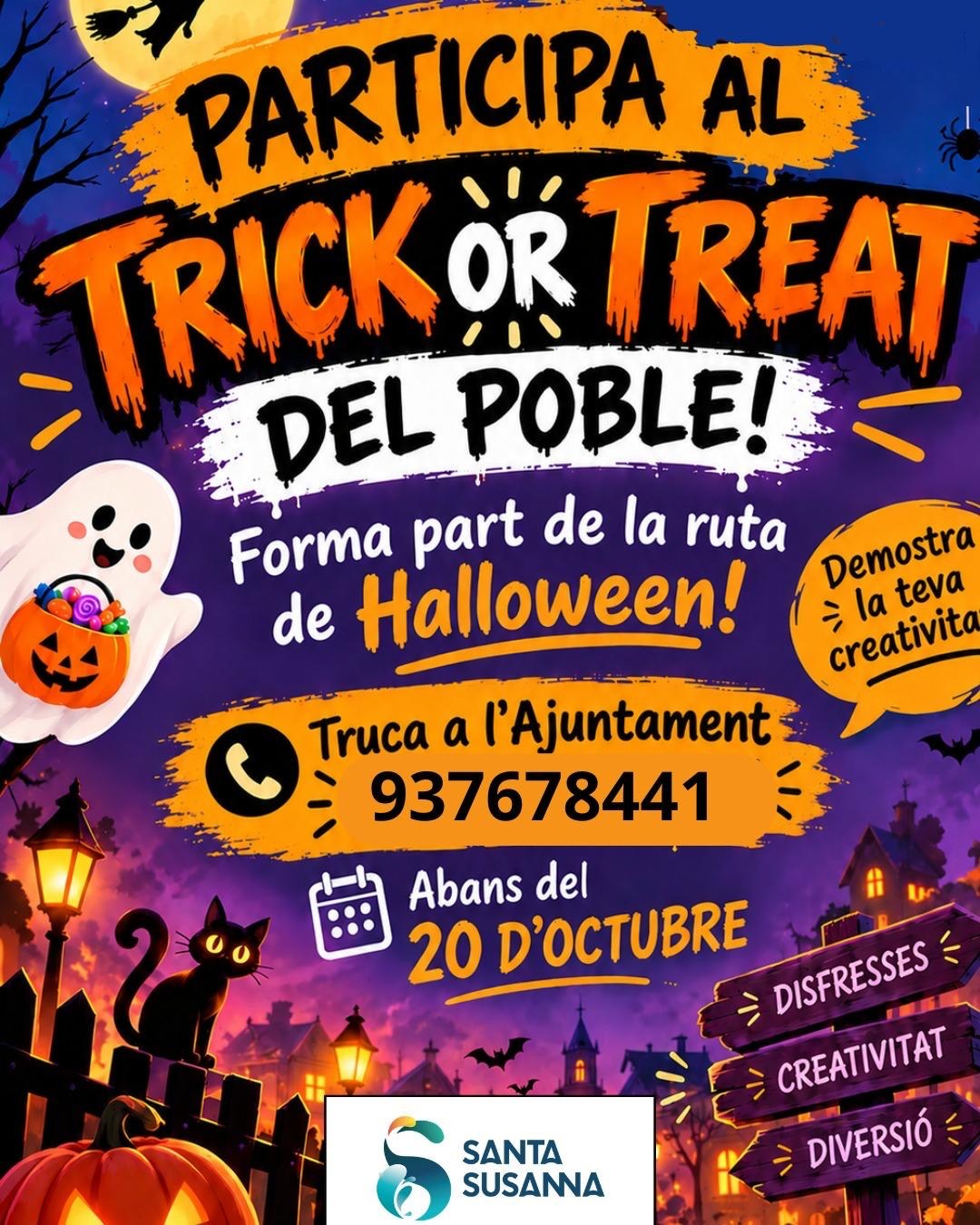 Participa en la ruta del «Trick or Treat» de Halloween a Santa Susanna.