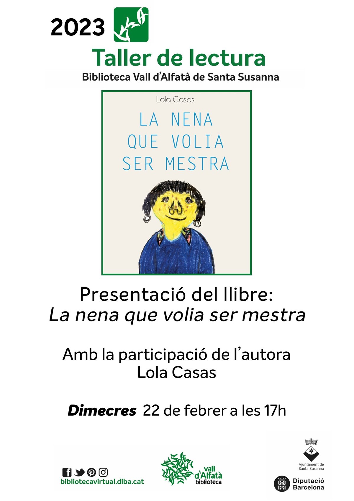 Presentació del llibre: "La nena que volia ser mestra".