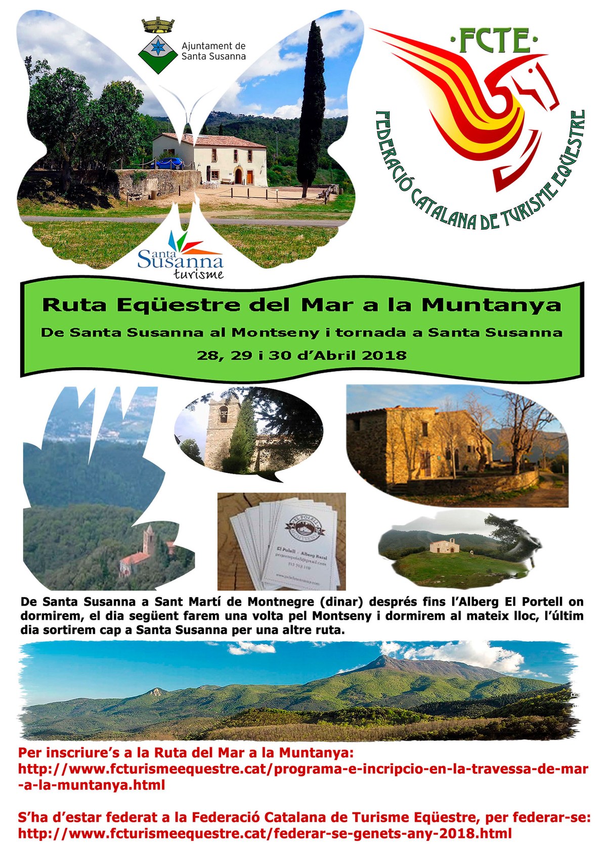 Ruta eqüestre del mar a la muntanya.
