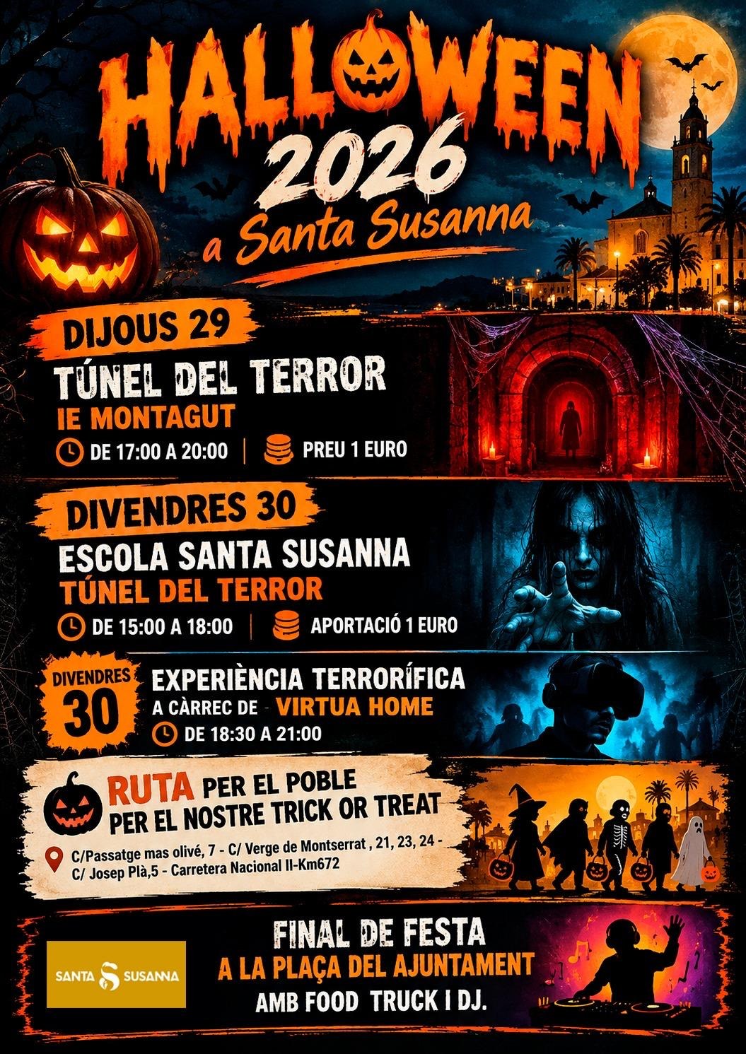 Santa Susanna es prepara per viure un Halloween terrorífic els dies 29 i 30 d’octubre.