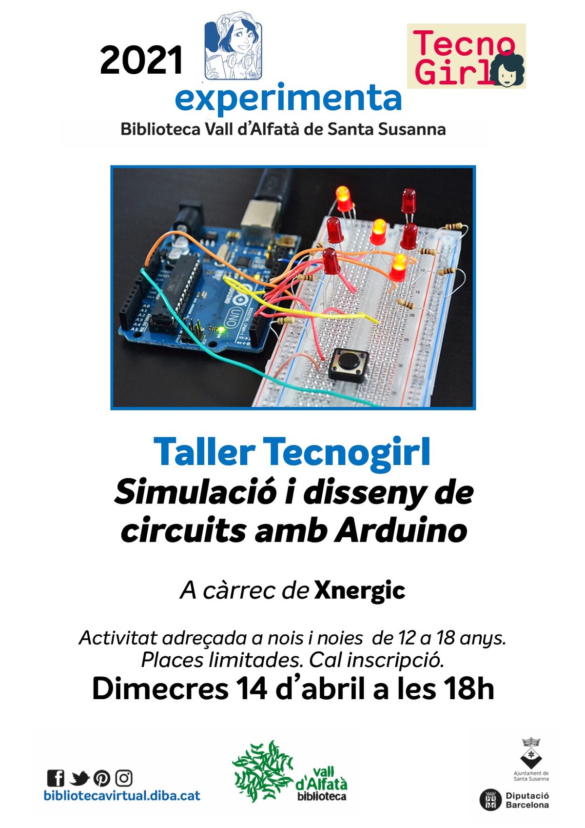 Simulació i disseny de circuits amb Arduino a la Biblioteca Vall d'Alfatà.
