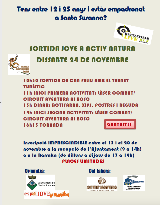 Sortida Jove a Activ Natura.