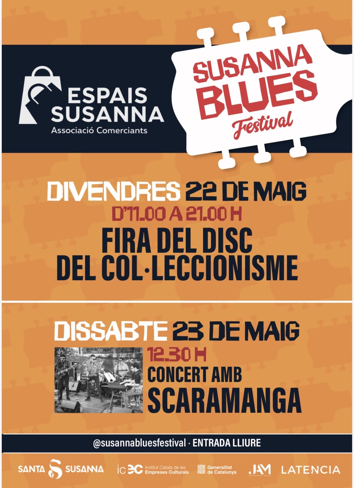 Fira del Disc i concert de Scaramanga a Espais Susanna.
