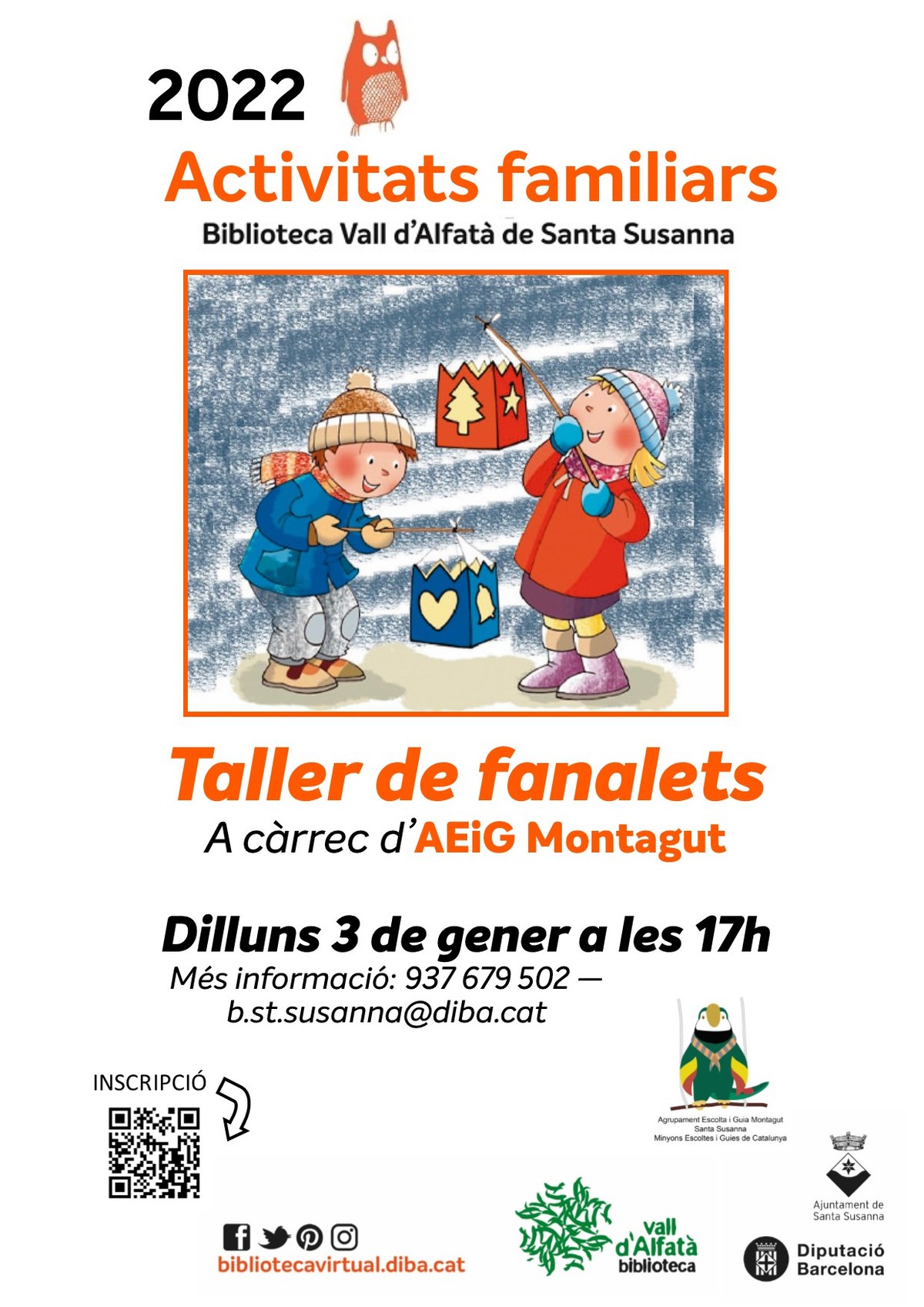 Taller de Fanalets a la Biblioteca Vall d'Alfatà.