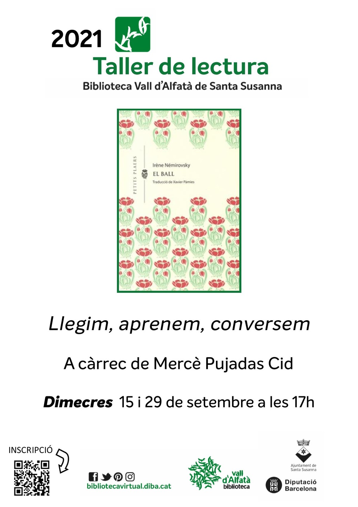 Taller de lectura | Biblioteca Vall d'Alfatà.