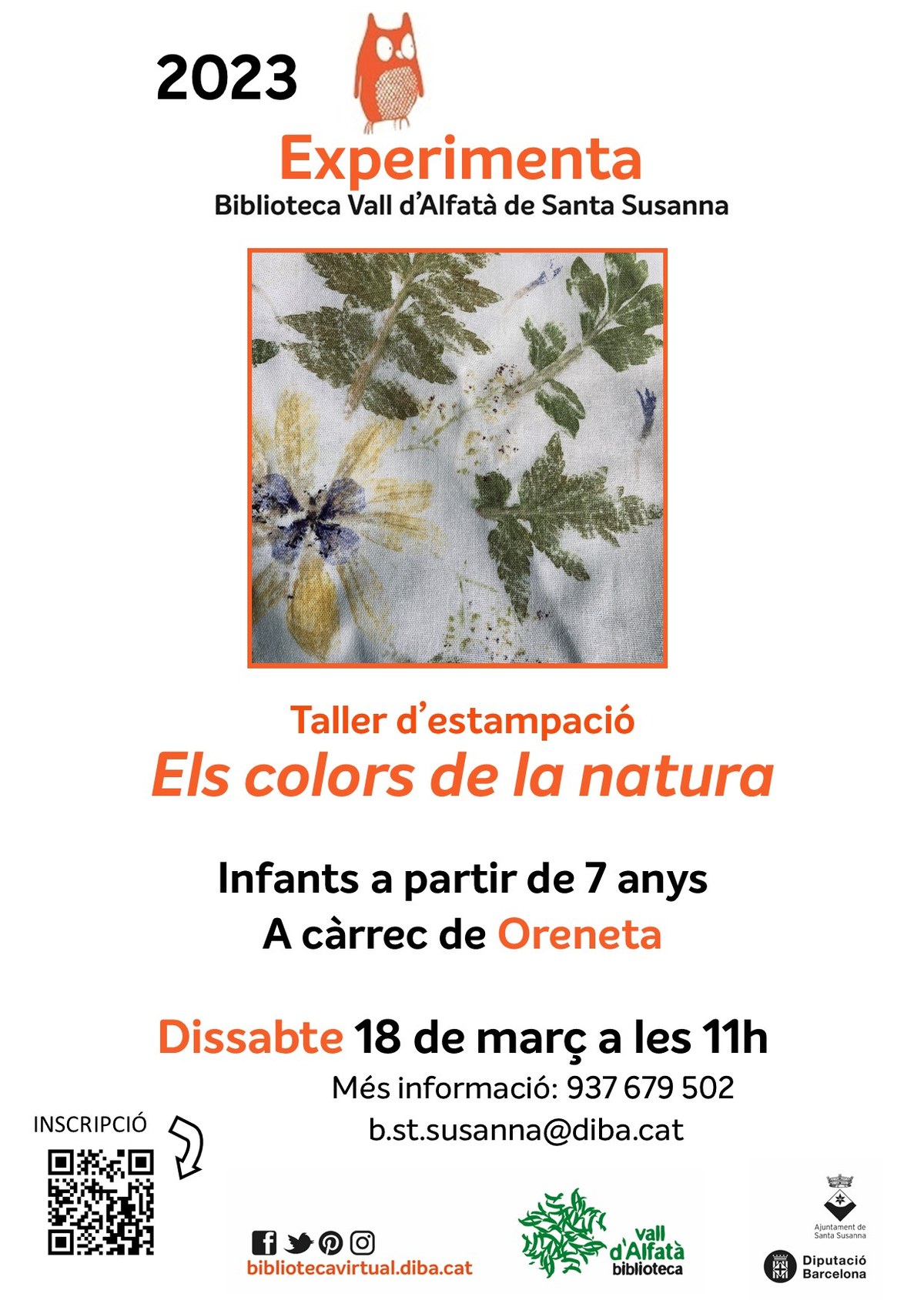 Taller d'estampació: Els colors de la natura.