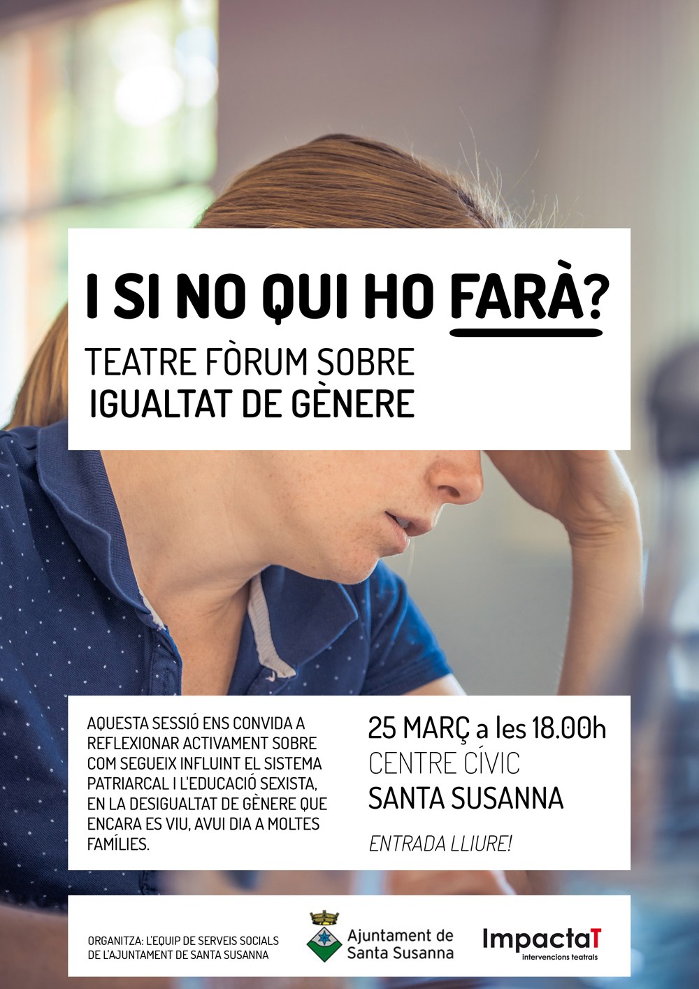 Teatre fòrum sobre igualtat de gènere.