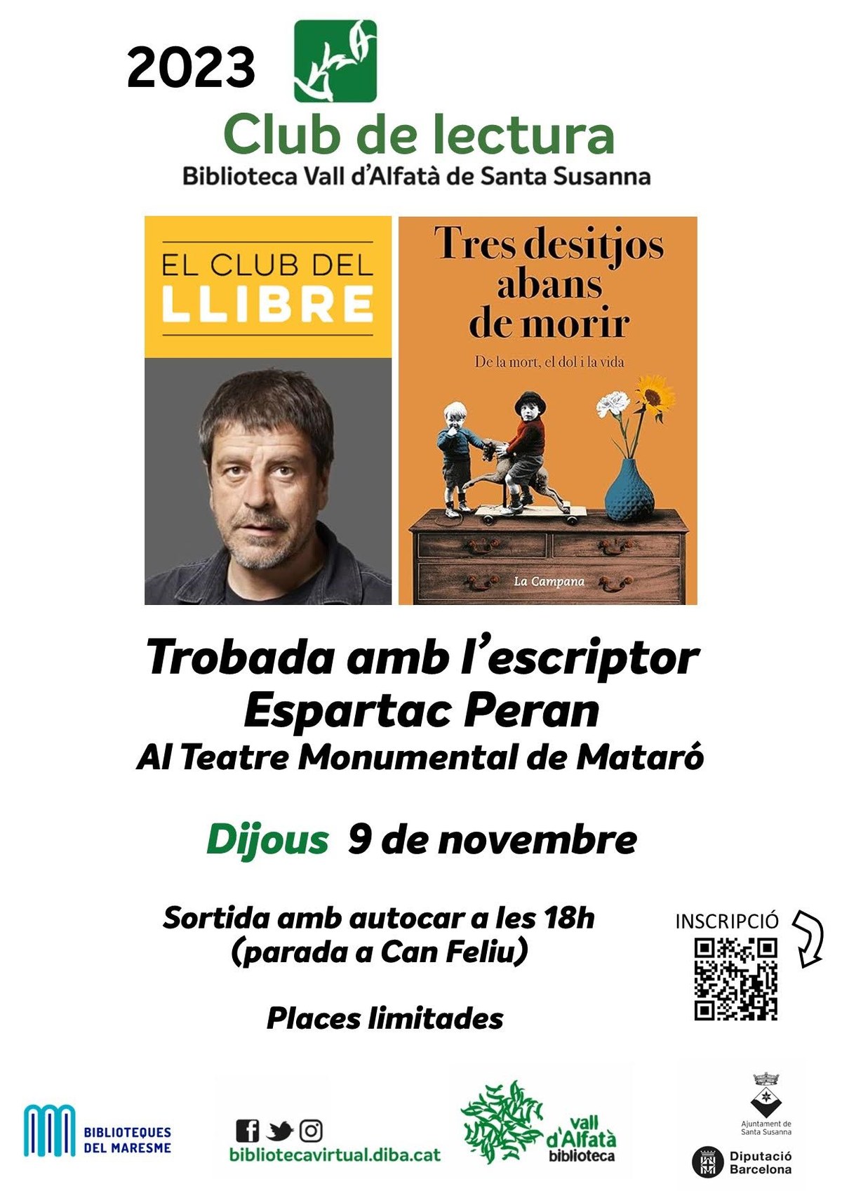 Trobada amb l'escriptor Espartar Peran.