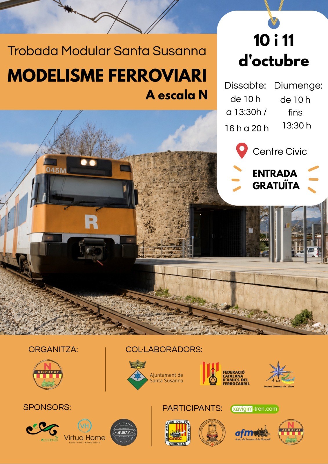 Trobada de Modelisme Ferroviari a Santa Susanna.