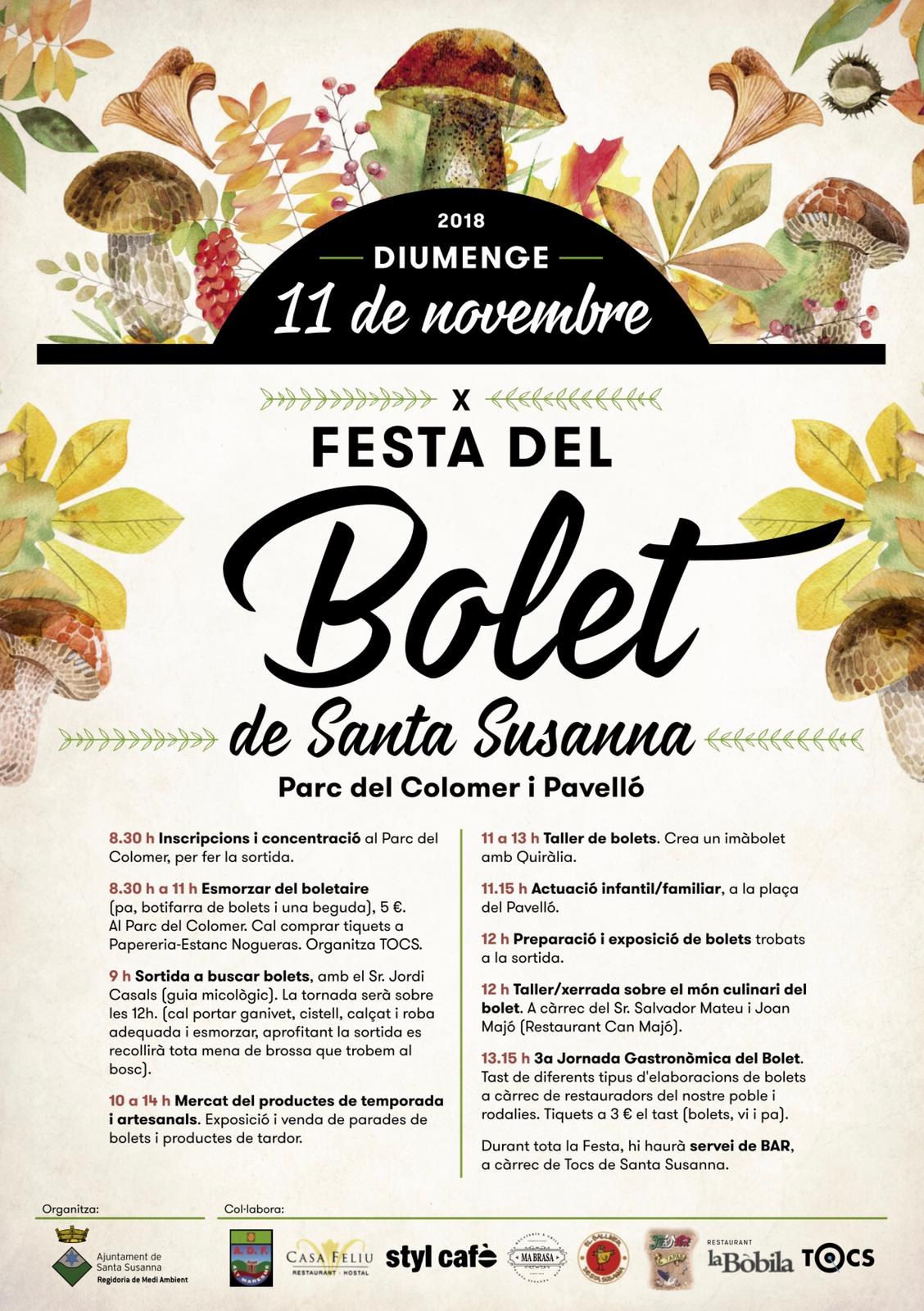 X Festa del Bolet de Santa Susanna.