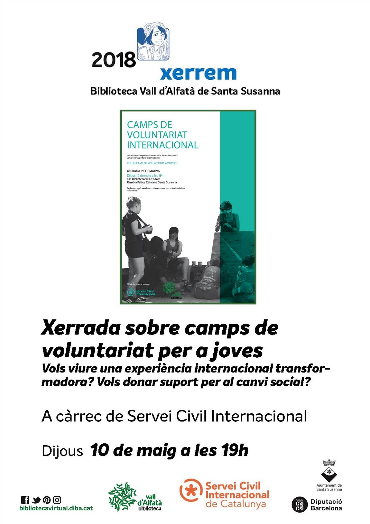 Xerrada sobre camps de voluntariat per a joves.