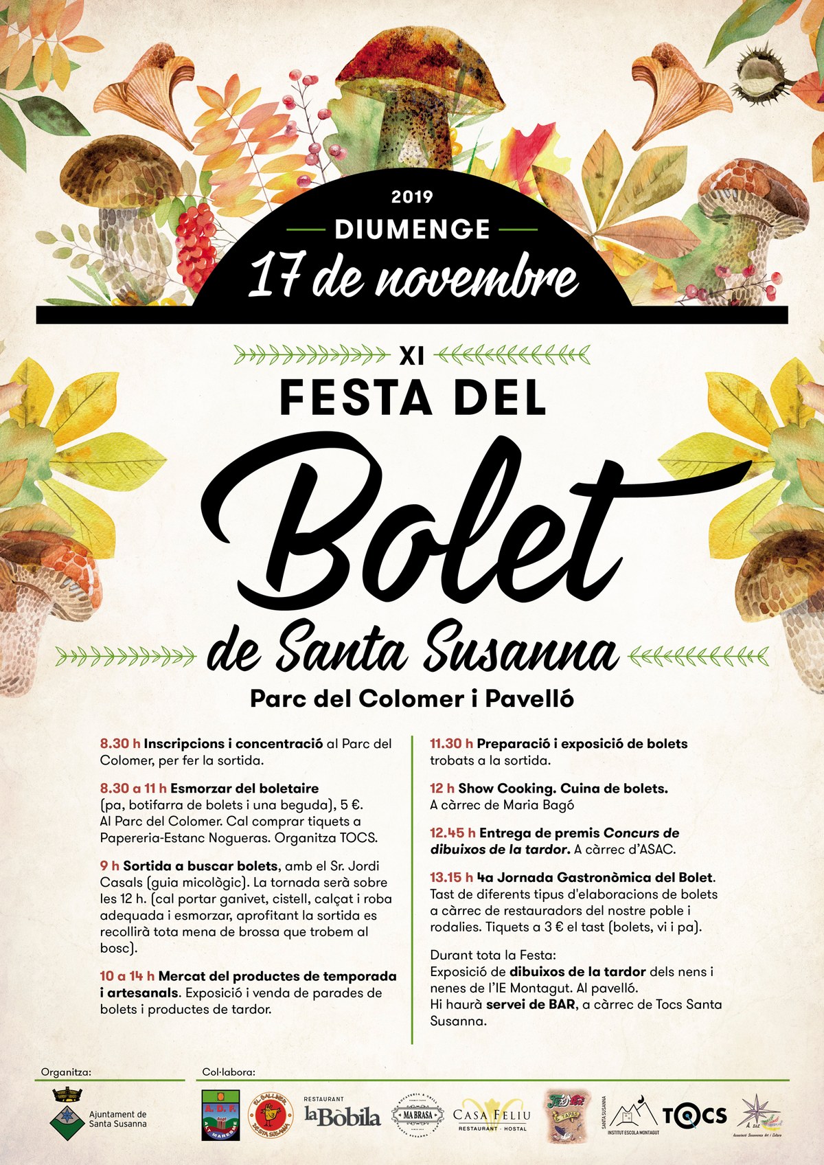 XI Festa del Bolet de Santa Susanna .