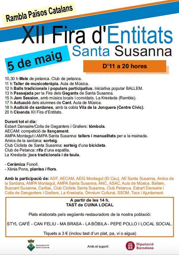 XII Fira d'Entitats Santa Susanna.
