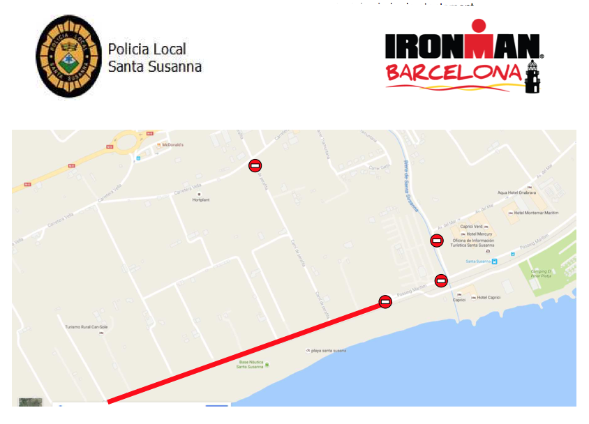  Afectacions mobilitat - Ironman Barcelona 2016          .