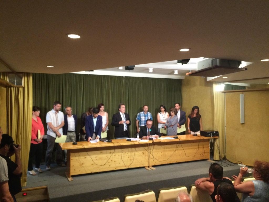   Constituït el nou Ajuntament 2015 -2019         .