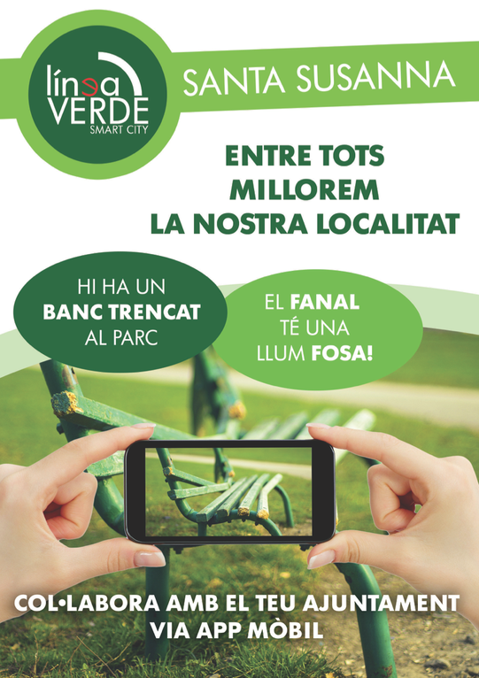  L'Ajuntament de Santa Susanna implanta un nou servei de comunicació d'incidències a través d'una app mòbil         .