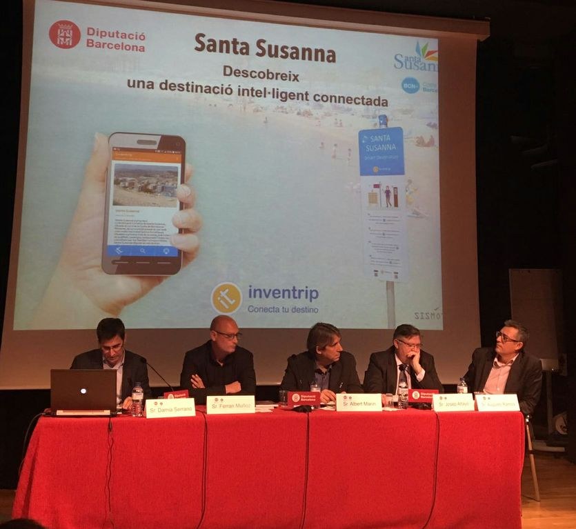  Santa Susanna, exemple a la jornada 'Les destinacions turístiques intel·ligents'         .