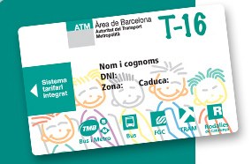  Transport públic gratuït per a nens/es d'entre 4 i 16 anys amb la T-16         .