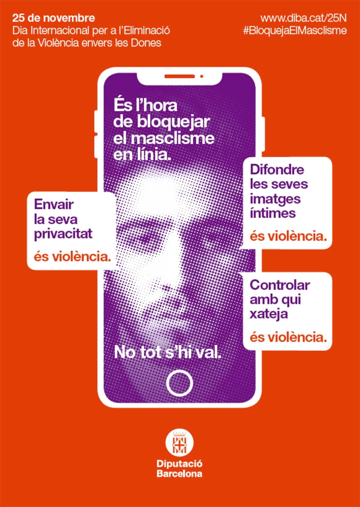 25N, Dia Internacional per a l'eliminació de la violència envers les dones.