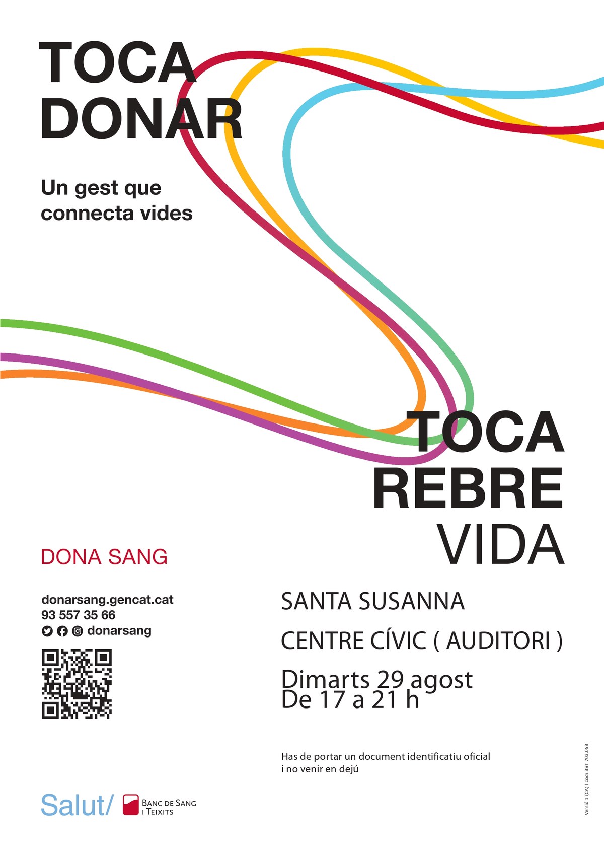 Donació de sang al Centre Cívic.