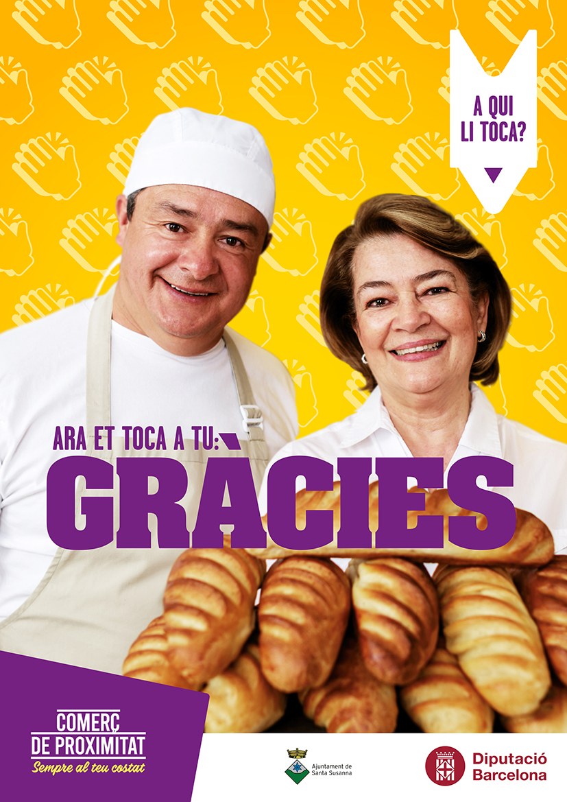 "Ara et toca a tu: Gràcies!", la campanya per posar en valor el comerç de proximitat.