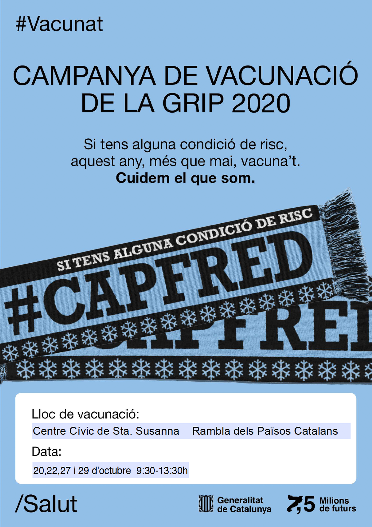 Campanya antigripal 2020 Santa Susanna.