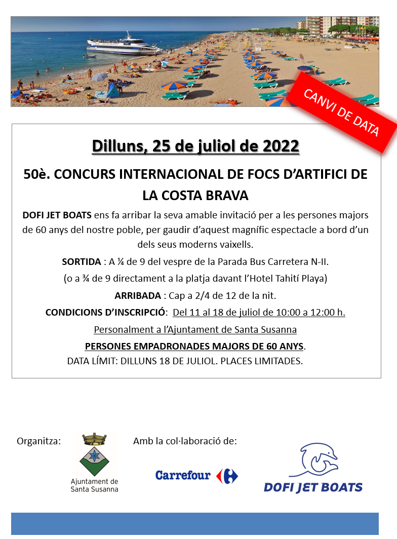 Canvi de data.