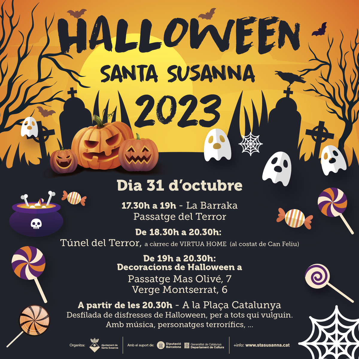 Castanyada i Halloween a Santa Susanna.