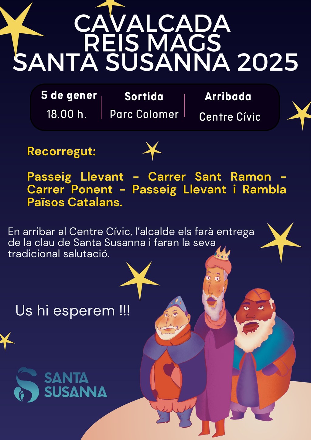 Cartell de la cavalcada de Reis