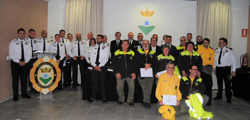 Celebració de la primera diada de la Policia Local de Santa Susanna.