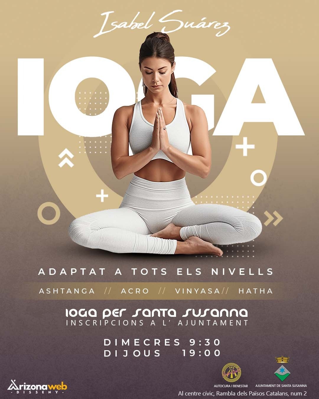 Classes de ioga amb Isabel Suárez.