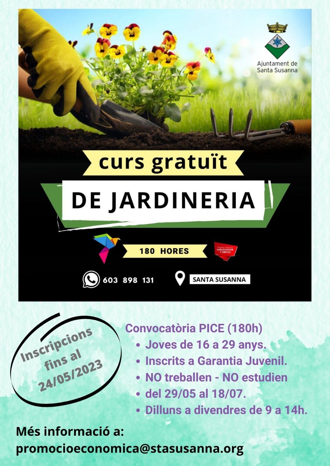 Curs gratuït de jardineria.