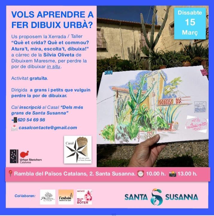 Descobreix l'art del dibuix urbà a Santa Susanna.