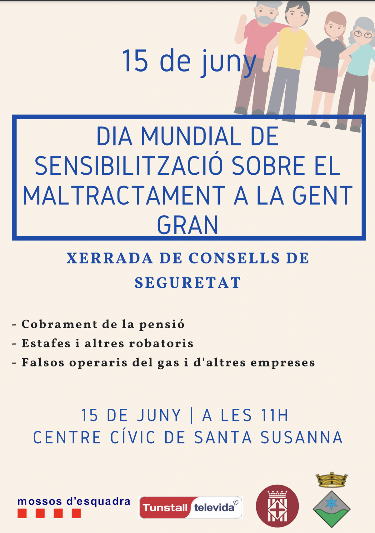 Dia Mundial de la Sensibilització sobre el Maltractament a la Gent Gran.