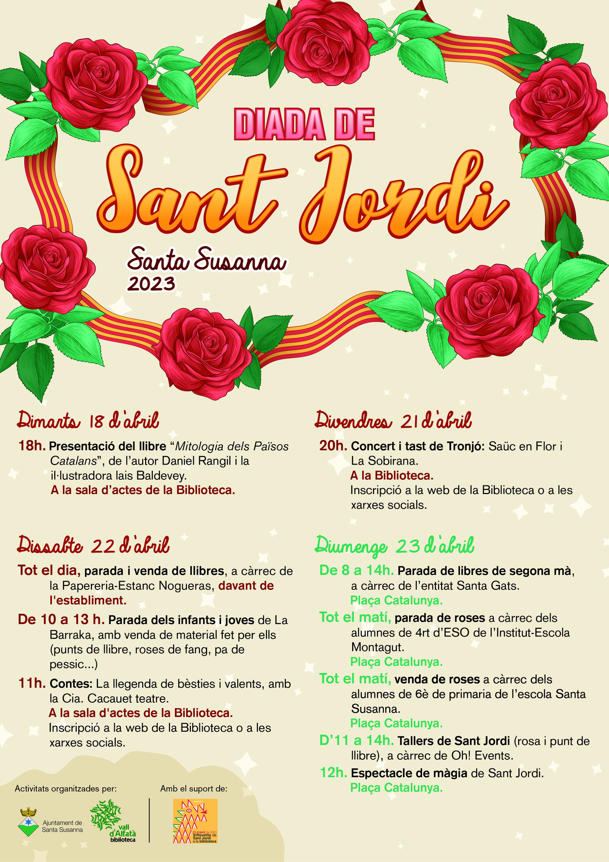 Diada de Sant Jordi a Santa Susanna.