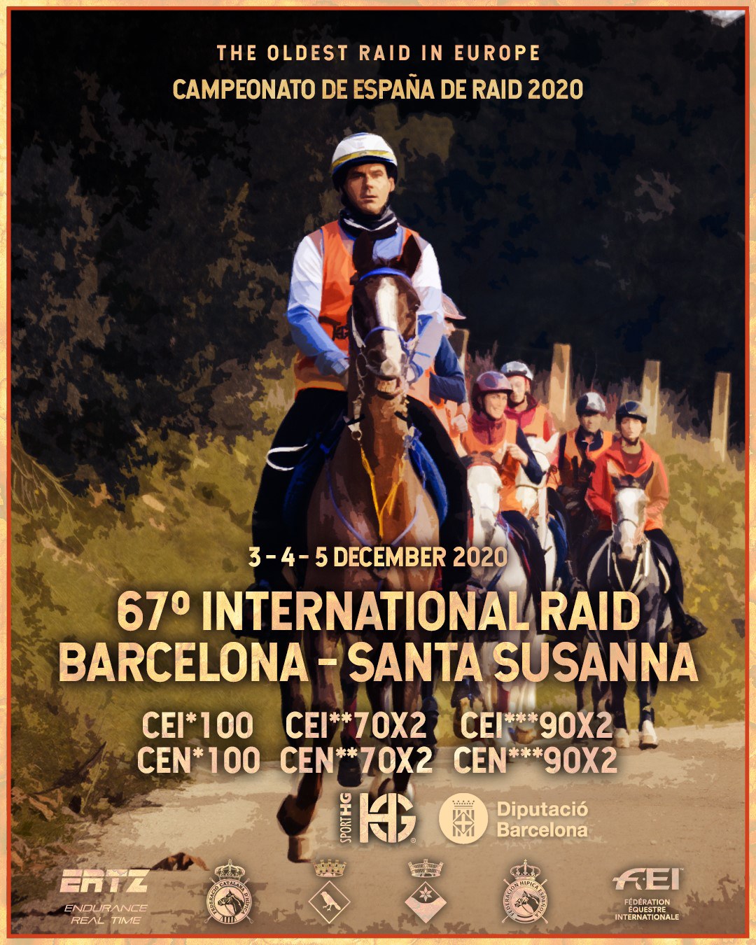 El Campionat d'Espanya de raid 2020 es disputarà a Santa Susanna .