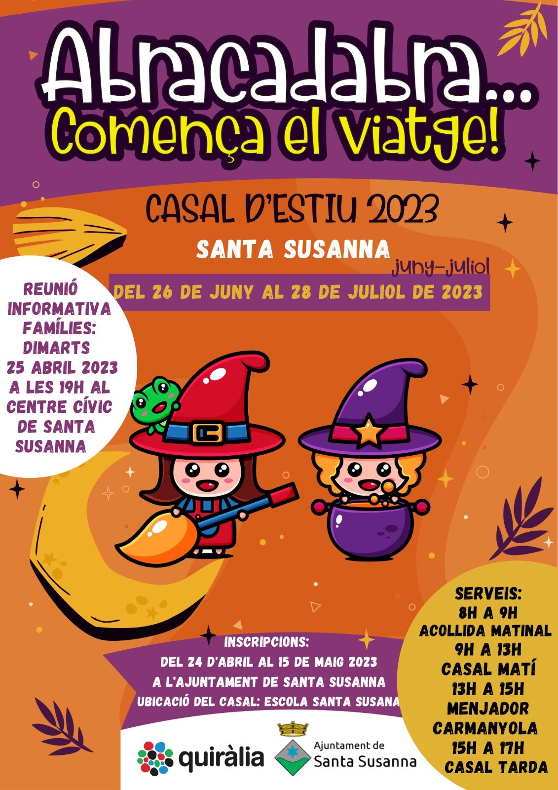 El Casal d'Estiu de Santa Susanna serà del 26 de juny al 28 de juliol.