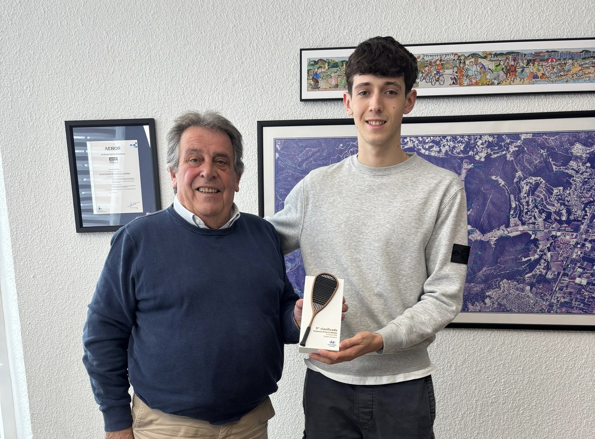 El jugador susannenc de squash Hugo Lafuente triomfa a Budapest.