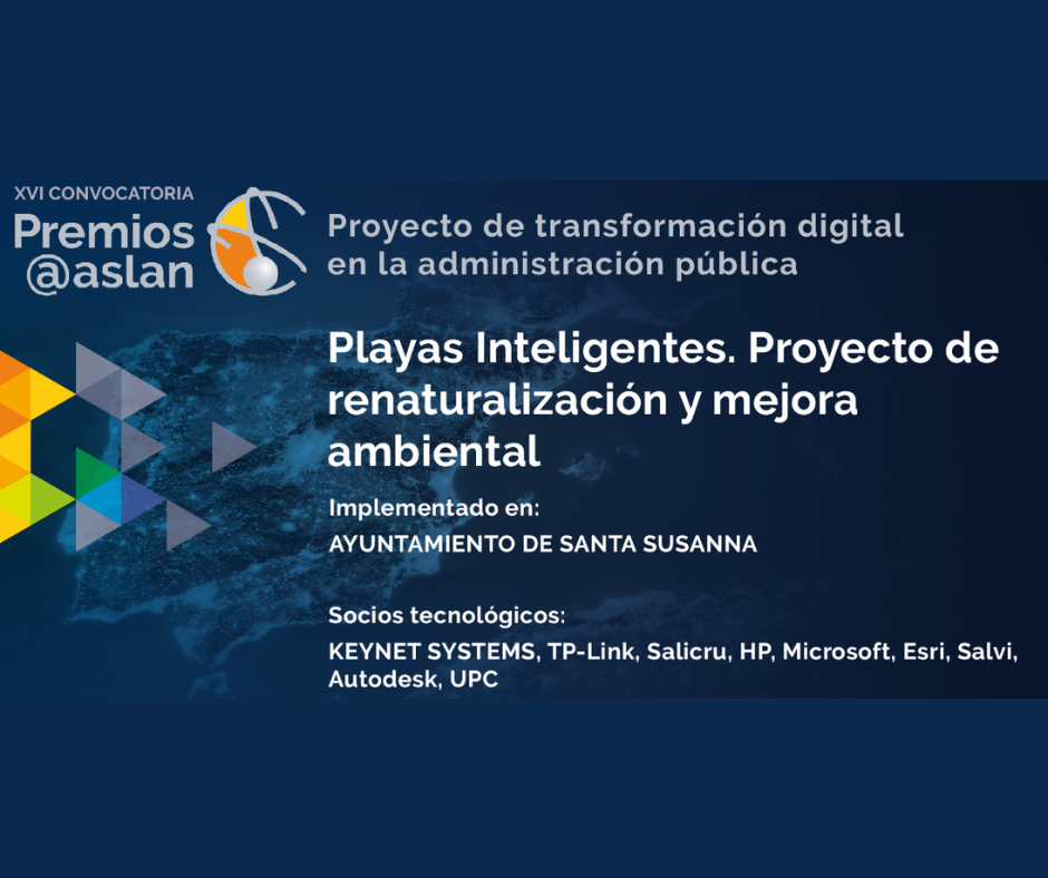 El projecte de platges intel·ligents de Santa Susanna és un dels 3 finalistes dels Premis @aslan de Digitalització de les Administracions Públiques.