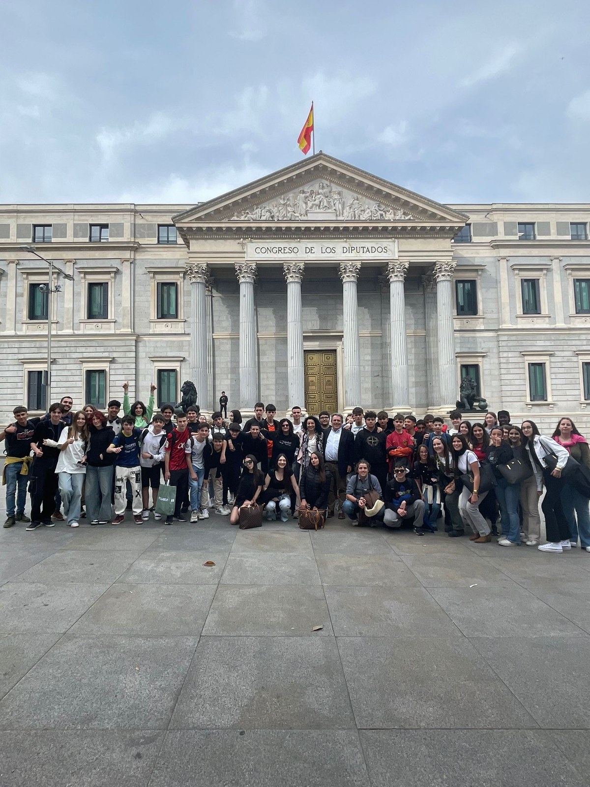Els alumnes de 4t d'ESO de l'IE Montagut visiten el Congrés dels Diputats.