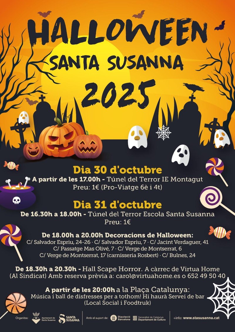 Cartell Halloween Santa Susanna 2025
