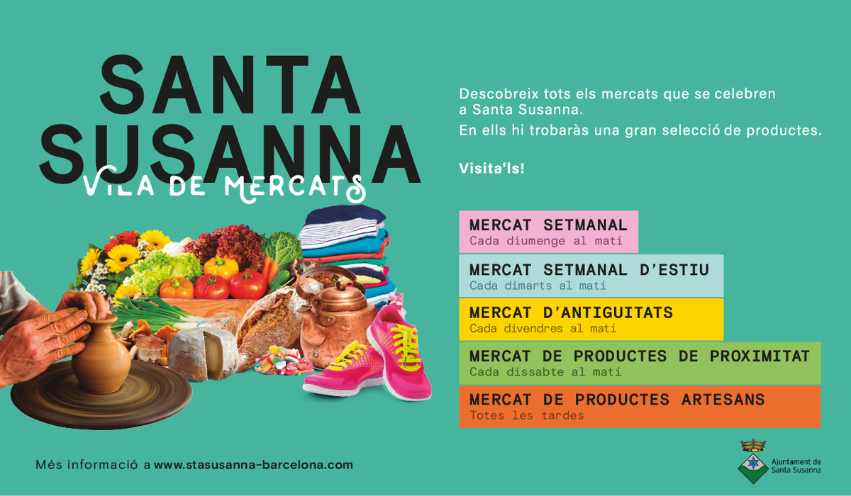 Ja estan actius tots els mercats de Santa Susanna.